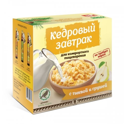 Купить Завтрак кедровый для комфортного пищеварения с тыквой и грушей  г. Калининград  